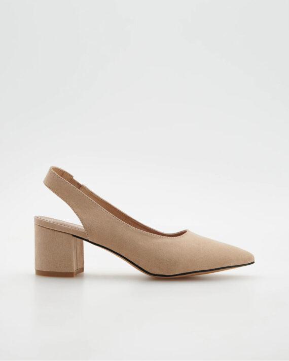 Leather wide Heels